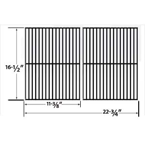 Porcelain Steel Replacement Cooking Grid for Kenmore 141.155400, 141.155401, 141.156400, 141.157900, 141.157901, 141.157902 and Ellipse 2000lp, 2000ng, 2001lp, 2001ng, 2100, 2101, 2102, 2103, 2104, 2105 Gas Grill Models, Set of 2