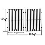 Gloss Cast Iron Replacement Cooking Grid For Vermont Castings CF9030, CF9030LP, Sizzler, Sizzler Built-In, VC3505, VCS3006, VCS3505, VCS3506, VM406, VC30, and Gas Grill Models, Set of 2
