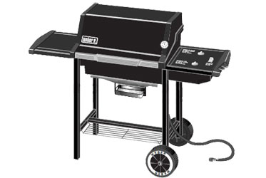 Weber 2341411 Genesis Silver A NG W/CAST IRON GRATES (2000-2001) Gas Grill Model