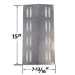 Replacement Stainless Steel Heat Plate for Members Mark Models REGAL04CLP, Barbeques Galore 3BENDLP, Charbroil 463742111, Grand Hall REGAL04CLP, Patio Chef SS42, SS54, SS72LP, SS72NG, Sams Members Mark Regal 04CLP and Grill Chef PR364 Gas Grill Models