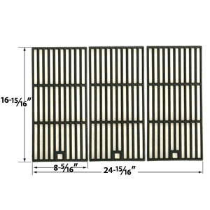 Cast Iron Cooking Grid Replacement for Kenmore 415.16123801, 415.16125, 415.16127, 415.16537900, 415.16127800, 6400-122390-115, 415.16123801 and Kmart 640-641215405 Gas Grill Models, Set of 3