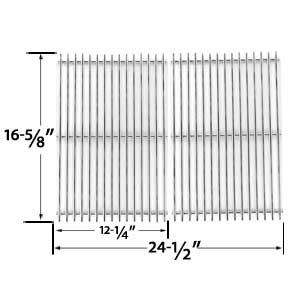 Repair Kit For Charbroil 463420507, 463460708, 463470109, 463460710 BBQ Gas Grill Includes 3 Stainless Steel Burner, 3 Stainless Heat Plates, 3 Crossover Tubes and Stainless Steel Cooking Grids