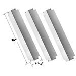 3 Pack Replacement Stainless Steel Heat Cover For Kenmore, Coleman 85-3026-0, 85-3028-6, G52203, G52204 and Charbroil Lowes 463248208 Gas Grills