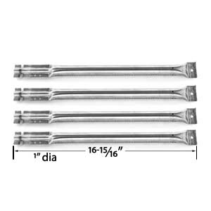 Repair Kit For Charbroil 463268207, 463268806 Gas Grill Includes 4 Stainless Steel Burners and 3 Crossover Tubes