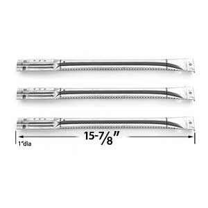 Replacement 3 Pack Stainless Steel Burner for Charmglow, Charbroil, Sears Kenmore, Thermos, & Centro Gas Grill Models