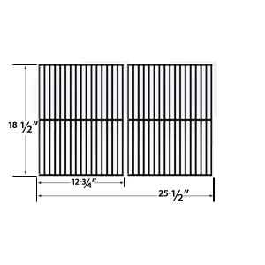 Porcelain Steel Replacement Cooking Grids for Charbroil 463248108, 463268007, 463268008, 463268606, 463268706, 466248108 and Members Mark B09PG2-4B Gas Grill Models, Set of 2