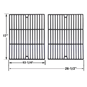 Porcelain Cast Iron Replacement Cooking Grid for Uniflame GBC091W, GBC940WIR, GBC956W1NG-C, GBC981W, GBC981W-C, GBC983W-CGas Gas Grill Models, Set of 2