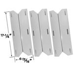 Replacement 3 Pack Stainless Steel Heat Cover Fit Models Charmglow, Costco Kirkland 720-0432, Nexgrill & Sterling Forge