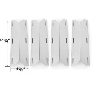 4 Pack Replacement Stainless Steel Heat Shield for Nexgrill 681955, 720-0074, 720-0093, 720-0096, 720-0101, 720-0145, 730-0512, 720-0145, 738505, 720-0026, 720-0061, 720-0062, 720-0063, 720-0093, 720-0096, 720-0099, 720-0100, 720-0101, 720-0138, 720-0139,