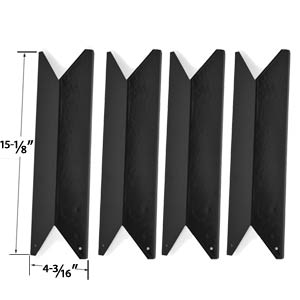 4 Pack Replacement Porcelain Heat Plate for select Gas Grill Models by Nexgrill 720-0341, 720-0649, 720-0549, Kenmore 122.16119, 122.16129, 720-0341, 720-0549 and Uniflame GBC956W1NG-C