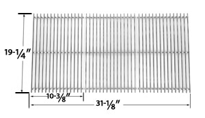 Replacement Jenn-Air 720-0337, 720-0586A, 720-0586A Gas Grill Repair Kit Includes 4 Stainless Heat Plates and 4 Stainless Steel Burners and Stainless Steel Grates