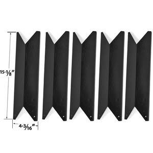 5 Pack Replacement Porcelain Heat Plate for select Gas Grill Models by Nexgrill 720-0341, 720-0649, 720-0549, Kenmore 122.16119, 122.16129, 720-0341, 720-0549 and Uniflame GBC956W1NG-C