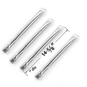 Replacement Repair Kit For Brinkmann 810-1415-F, 810-1420-1, 810-1450-1, 810-9400-0, Pro series 810-9400-0 BBQ Gas Grill Includes 4 Stainless Burners, 4 Stainless Heat Plates and 3 Carryover Tubes