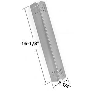 Replacement Stainless Steel Heat Plate for Jenn Air 720-0709, 720-0709B & Kitchen Aid 720-0745, 720-0826, 730-0336D Gas Grill ModelS 
