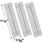 3 Pack Replacement Stainless Steel Heat Shield for Grill Master, Nexgrill 720-0697, 720-0737, 720-0825, Uberhaus 780-0003, Tera Gear 780-0390 & Duro 780-0390 Gas Grill Models
