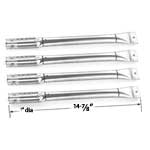 Replacement 4 Pack Straight Stainless Steel Pipe Burner for Charbroil, Kenmore Sears, K Mart, Nexgrill, Master Forge & Lowes Model Grills