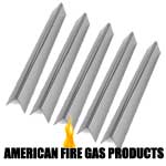 Replacement Flavorizer Bars 7537, 7536 - Fits Various Weber Grills, Set of 5 Bars (1.3 mm), Aftermarket