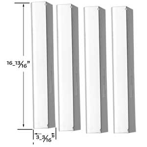 Stainless Heat Shield For Brinkmann 810-1750-S, 810-1751-S, Henderson SRGG41009 (4-PK) Gas Models