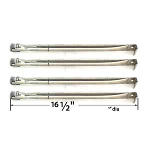 Replacement 4 Pack Stainless Steel Burner for Brinkmann 810-7500-S, 810-7541-W, Pro Series 7341, Pro Series 7541; Bull Steer & Charmglow 810-6320-B, 810-6320-V, 810-7310-F, 810-7310-S Gas Models