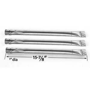 Replacement 3 Pack Stainless Steel Grill Burner for Brinkmann, Uniflame, & Charmglow Gas Grill Models