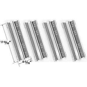 4 Pack Stainless Steel Heat Plate Replacement for Brinkmann and Charmglow Gas Grill Models