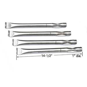 Replacement Stainless Burner For Charmglow 810-9210-F, Master Cook SRGG31401, SRGG61401 (4-PK) Gas Models