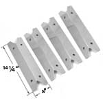 Replacement 4 Pack Stainless Steel Heat Shield for Smoke Canyon GR2002401-SC-00, Smoke Hollow 7000CGS, 47180T, 47183T, Charmglow 810-9210-F, 810-9210F and Outdoor Gourmet GR2002401-SC-00, DLX2012, DLX2013, SRGG21101 Gas Grill Models