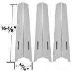 3 Pack Replacement Stainless Steel Heat Shield for Kenmore, Jenn-Air, Igloo, BBQTEK, BBQ grillware, KitchenAid, Kmart, Life@Home, Master Forge, Uniflame and Perfect Flame Gas Grill Models