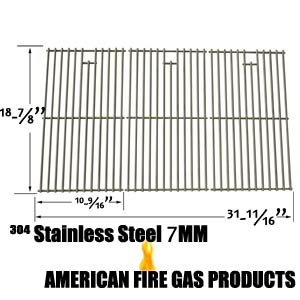 Replacement Stainless Steel Cooking Grid for Brinkmann 810-1575-W, 810-4580-F, 810-4580-S, 810-4580-SB and Charbroil 463241004, 463241904, 463247404, 463247504, 463251705, 463252205, 463254205, 463260807 Gas Grill Models, Set of 3