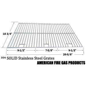 Replacement Stainless Steel Cooking Grid for select Gas Grill Models by Charbroil 463210310, 463210511, 463211511, 463211512, 463211513, 463211711, BBQ Pro BQ05041-28, BQ51009 IGS IGS-2504 and Outdoor Gourmet BQ06043-1, BQ06WIC, Set of 3