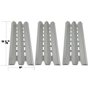 3 Pack Replacement Steel Heat Plate for Broil-Mate 7123-67H, 7123-84, 7123-87, Sterling, Huntington & Broil King 9625-87 Gas Grill Models