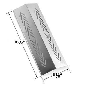 Replacement Stainless Steel Heat Plate for Broil-mate 726454, 726464, 736454, 736464, Grillpro 226454, 226464, 236454, 236464, 2009 & Sterling Gas Grill MOdels