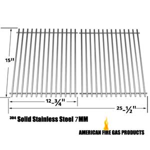 Replacement Stainless Grate For Broil King 945584, 945587, 94624, 94627, 94644 and Broil-Mate 1155-54, 1155-57, 115554, 115557 Gas Grill Models, Set of 2