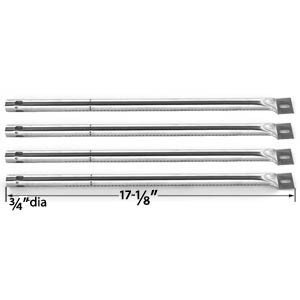 4 Pack Replacement Stainless Steel Burner for SF278LP, SF308LP, SF34LP, SF892LP and Tuscany CS784LP, CS892LP Gas Grill Models