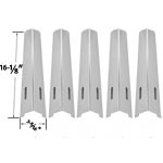 5 Pack Stainless Steel Heat Plate Replacement for Life@Home GSC2318J , GSC2318JN , GSC2418J , GSC2418JN , GSC2818J , GSC2818JN , GSC3218J , GSC3218JB , GSC3218JBN , GSC3218JN , GSS2818J , GSS2818JN, Master Forge, North American Outdoors and Nexgrill Gas G