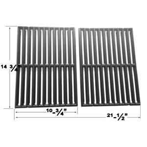 Replacement Cast Iron Cooking Grates For Broil King 934654, 934657, 934664, 934667, 934674, 934677, 94224, 94227, 94244, 94247 Models, Set of 2