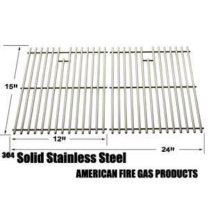 Replacement Stainless Steel Cooking Grid for Broil King 345, 42, 545, 550, 645, 655, 745, 750, 900, 945, 950, 955, 9959-74 and Jacuzzi JC-4010, JC-4020, JC-4020-LPPC, JC-4020-NPB, JC-4020-NPC, JC-4020-NPM Gas Grill Models, Set of 2