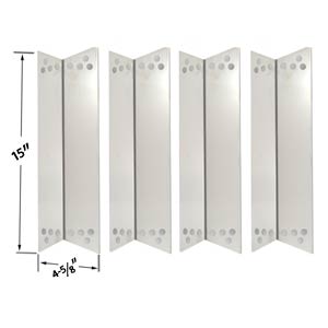 4 Pack Stainless Steel Heat Plate Replacement for Charbroil, Kenmore Sears 122.16134110, 415.16107110, 720-0773, 122.16134, 415.1610621, D02M90225, Nexgrill 720-0719BL, 720-0773 & Tera Gear 1010007A Gas Models