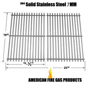 Replacement Stainless Steel Cooking Grids For Members Mark 04ANG, Monarch04ALP, Monarch04ANG, Y0655, Y0656 Gas Grill Models, Set of 2