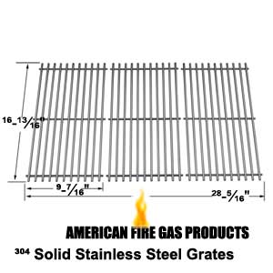 Replacement Stainless Steel Cooking Grid For Shinerich Kingston SRGG51111, Henderson SRGG51111, Kenmore 463420507 Gas Grill Models, Set of 3