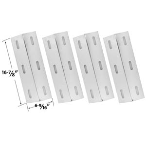 Replacement 4 Pack Stainless Steel Heat Plate for select Gas Grill Models by Ducane 4100, 4200, 4400, S3200, S5200
