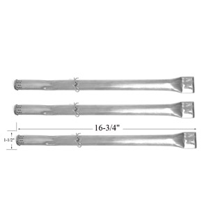 Replacement Stainless Steel Burner For G53205, G53206, G53701, 85-3118-2, 85-3119-0, G36301, G36302, G53201 Gas Models-3PK