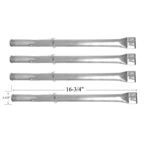 Replacement Stainless Steel Burner For G53202, G53203, G53204, G53205, G53206, G53701, 85-3118-2, 85-3119-0 Gas Models-4PK