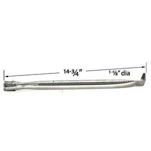 Replacement Stainless Steel Burner for BBQTEK, Bond, Brinkmann, Grill King, Kenmore, Kirkland, Life@Home, Master Cook, Tera Gear and XPS Gas Models