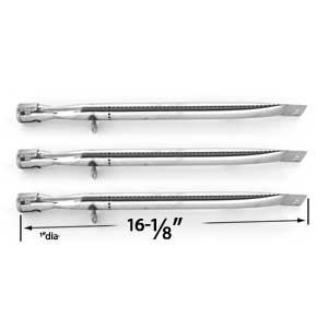 Replacement 3 Pack Stainless Steel Burner for Outdoor Gourmet, Smoke Hollow and Uniflame Gas Grill Models