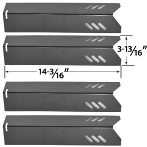 4 Pack Replacement Porcelain Heat Shield for Uniflame GBC1030W, GBC1030WRS, GBC1030WRS-C, GBC1134W, GBC1134WRS, Uniflame GBC1134WBL Lowes Gas Grill Models