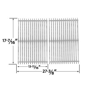 Replacement Stainless Steel Cooking Grid for Uniflame GBC831WB-C, GBC831WB Gas Grill Models, Set of 2
