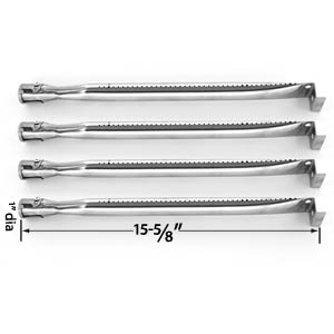 Repair Kit for Uniflame GBC850W BBQ Gas Grill Includes 4 Stainless Burners and Porcelain Cooking Grids