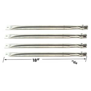 4 Pack Replacement Grill Burner for select Gas Grill Models by Uniflame GBC873W, GBC873W-C, GBC976W and Perfect Flame GSC3318, GSC3318N, 25586, 225203