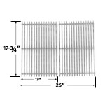 Replacement Stainless Steel Cooking Grid for Perfect Flame SLG2007B, SLG2007BN, 63033, 64876 and BBQTEK GSF2818K, GSF2818KL Gas Grill Models, Set of 2